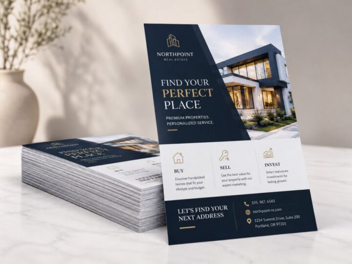Einseitige Flyer